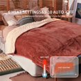 thumbnail image 3 of TEMOGU-Heated Blanket Twin Size 62"x84",ETL Certification-6 Heating Levels Electric Blanket&1-10 Hour Auto Off,Machine Washable Heating Blanket(RED), 3 of 4