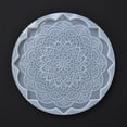 thumbnail image 3 of 3pc DIY Cup Mat Silicone Molds Resin Casting Pendant Molds For UV Resin Epoxy Resin Molds Making Round with Mandala Pattern White 205x10.5mm Inner Diameter: 190x200mm, 3 of 6