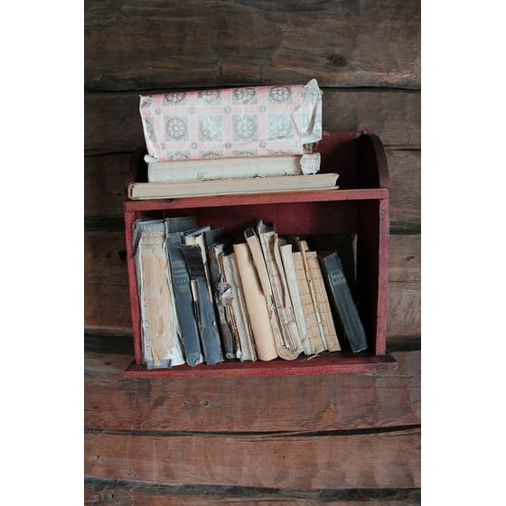 Laminated Poster Books Old Bookcase Print 24 X 36 Com
