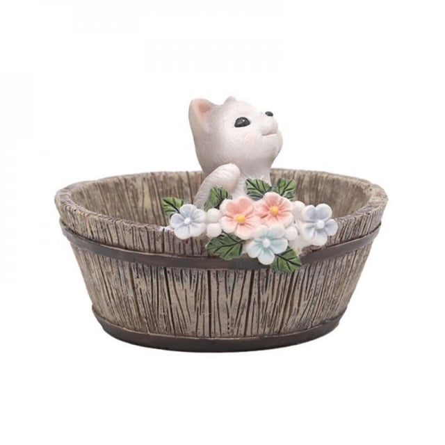 Grand Transparent 3 Types Mignon Animal Pot de Fleurs Carné Style Campagnard Américain Pots pour Succulentes Résine Mini Pots de Fleurs Pots de Fleurs Mode Jardinières