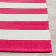 thumbnail image 4 of SAFAVIEH Montauk Saranna Striped Cotton Area Rug, Red/Ivory, 3' x 5', 4 of 4