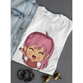thumbnail image 3 of Happy Kawaii Girl T-Shirt Women -SPIdeals Designs, Female x-Large, 3 of 4