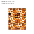 thumbnail image 3 of Halloween Thanksgiving Throw Blanket 39x27in Orange Flannel Couch Cover, Soft Plush Fleece Blanket for Sofa Bed Office, Warm Fall Halloween Decorations Gift by OVFUIZ, 3 of 8