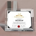 thumbnail image 3 of PETAFLOP A4 Photo Frame Glass Certificate Frame Document Frame Diploma Graduation, silver, 3 of 8