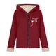 thumbnail image 5 of Ailaofu Women's Plus Rope Detail Oversized Hoodie Sherpa Zip Up Jacket, 5 of 7