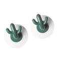 thumbnail image 1 of Cactus Shape Hook, Auto Adhesivo Fácil Instalación Decorativa 2 Pezas de Ropa Montada en la Pared Gancho Lindo para Puerta, 1 of 7