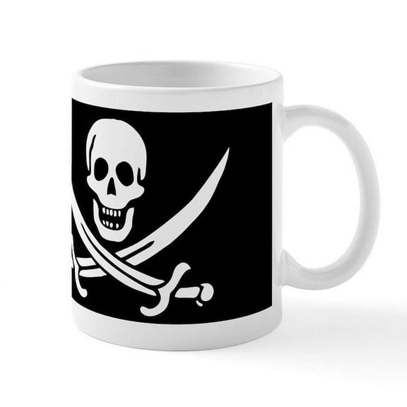 CafePress - Pirate Calico Jack Mug - 11 oz Ceramic Mug - Novelty Coffee Tea Cup