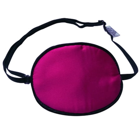 Adult Kids Amblyopia Strabismus Lazy Eye Adjustable Soft Pirate Eye Patch Single Eye Mask (Kids) , Rose Red