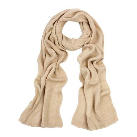 Fine Scarf - Premium Long Fine Knit Solid Color Warm Winter Scarf