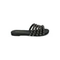 thumbnail image 2 of New Women MackinJ 168-13 Leatherette Open Toe Studded Slip On Sandal, 2 of 6