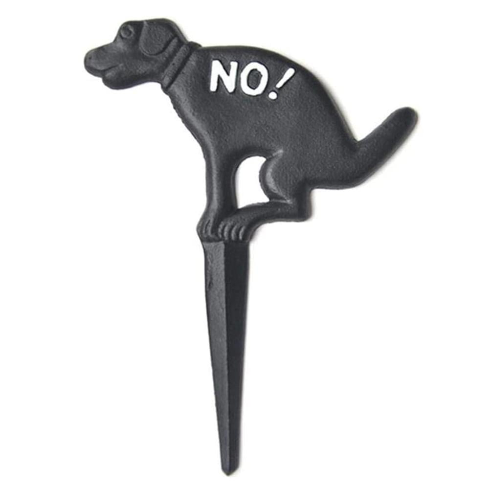 No Pooping Yard Sign Cast Iron Dog Poop Yard Sign Stop Dogs From Pooping On Your Lawn for Outdoor Lawn Garden Yard