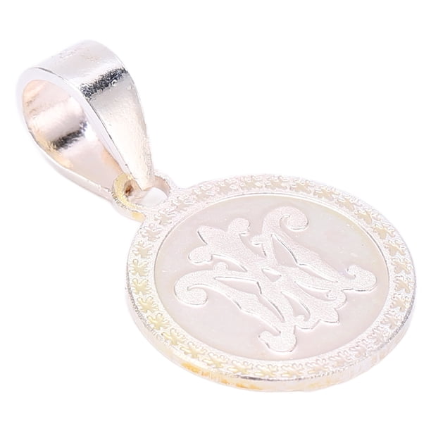 Colgante De La Virgen María, Collar De Guadalupe S925 Mini Redondo De Plata Resistente Y Duradero Para La Fabricación De Joyas Religiosas Para Regalo ANGGREK Cocina, Decoración y Otros