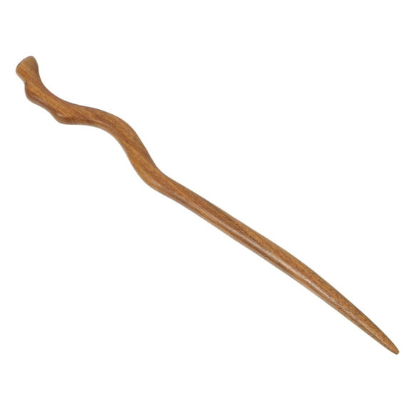 OATIPHO 1Pc Coffee Color Wooden Chopsticks Hairpin Elegant Natural Fragrance Hair Decoration