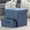 Blue, variant on Mellow Stockbox 15" Ottoman with Storage Drawer, Black
