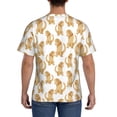 thumbnail image 3 of Bixox Men's Labrador Retriever Dog Printed Short Sleeve Skinny Athletic T-Shirt, 3 of 6