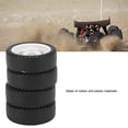 thumbnail image 4 of 4PCS RC Vehicle Tires,RC Car Tire Plastic Hub Rubber Wheel 3.3cm Diameter 1.2cm Width Accessory Set Kit For AE86, 4 of 8