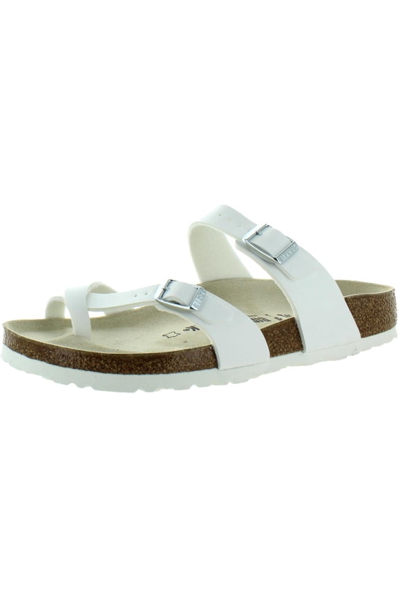 Womens Mayari Buckle Slip On Footbed Sandals