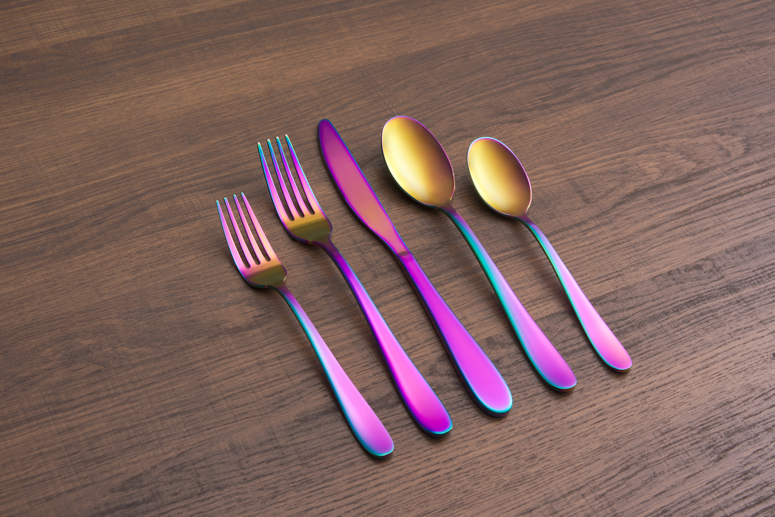 Cambridge Silversmiths Byram Rainbow Mirror 20-Piece Flatware Set, Service for 4 photo 4