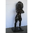 thumbnail image 3 of Indian Man Standing Bronze Statue Life Size -  Size: 30"L x 28"W x 79"H., 3 of 11