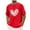 Red(New), variant on PNTUTB1 Fashion Men's Valentine's Day Heart Prints Casual Short Sleeve Crew Neck Loose Pullover Comfort T-shirt