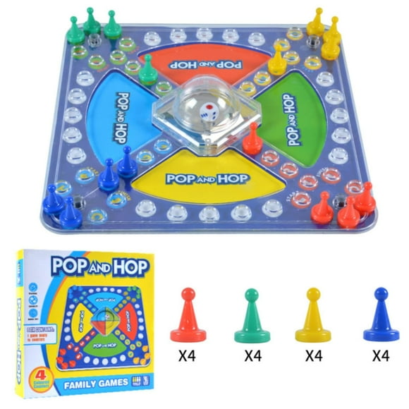 XFGOU Game chess Toys and Hobbies Plastic Flying Chess 4 Player Competitive Game For Children's Leisure Hands On Chessboard Parent Child Interaction Chess & Card Game Toys