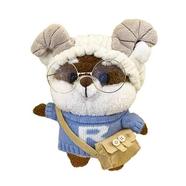 Bolso de hombro de felpa con dibujos animados para niños, adorable bolso de muñeca para fiesta de compras al aire libre Azul claro Yuyangstore Bolso de hombro para mujer