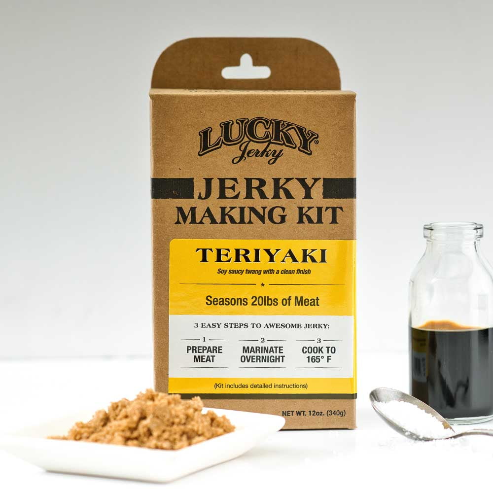 Lucky Jerky DIY Mixed Case - 6 Flavors, Makes 120 lbs of Jerky - Peppered, Teriyaki, Original, Red Pepper, BBQ, Sweet & Spicy
