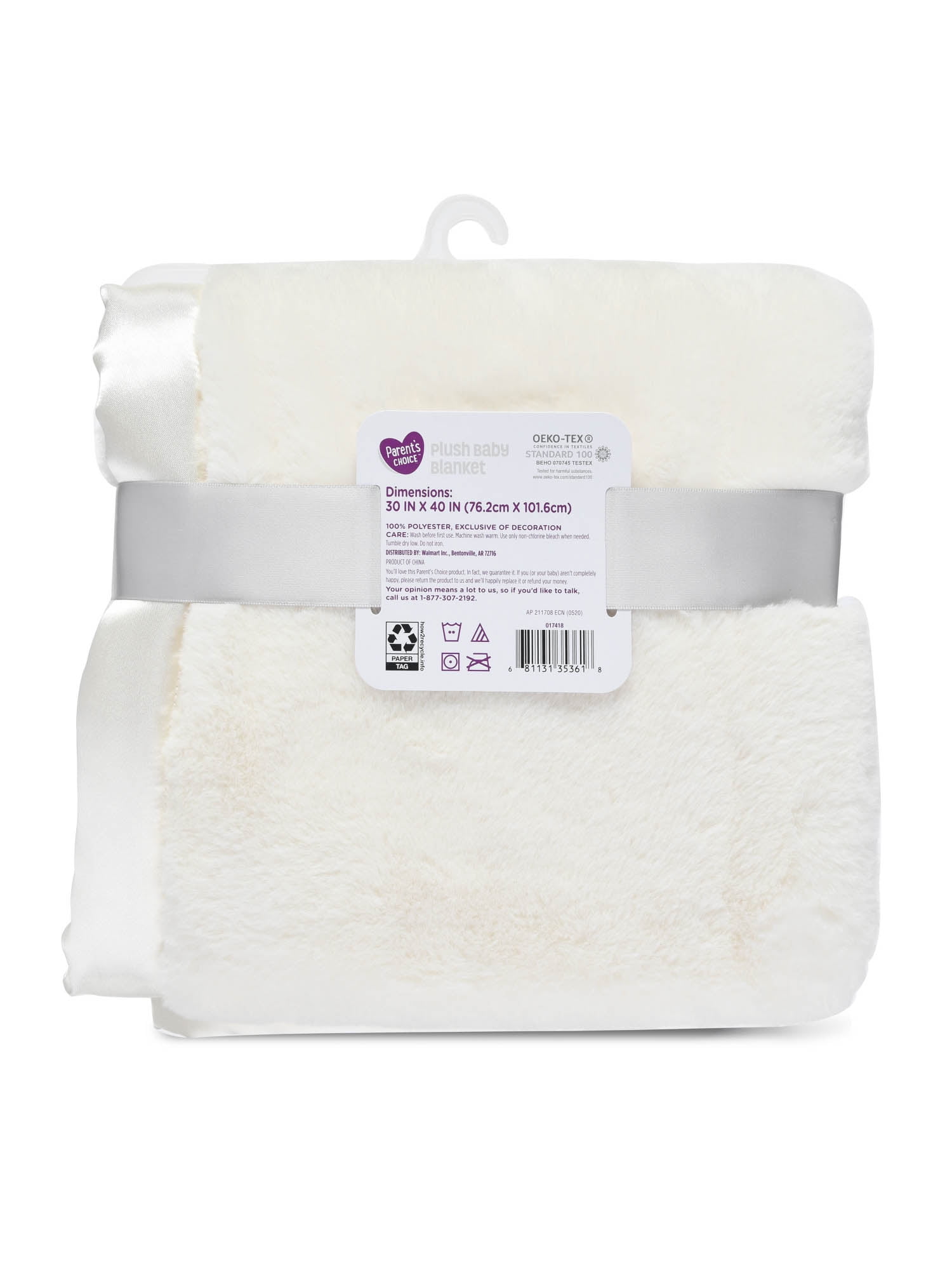 Adirondack Baby Blanket Warm & Fluffy Super Soft 30 x 40 Ivory Infant Blanket