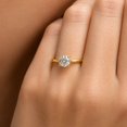 thumbnail image 4 of vylahjewellery 10K Yellow Gold for Women, 1Ct Solitaire Engagement Ring, 4 Prong Promise Wedding Anniversary Ring, Round Moissanite Ring, 4 of 5