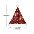 thumbnail image 3 of Yiaed Vintage Santa Skiing Red Plaid Print Hat,Santa Claus Hat For Xmas Party, Christmas Hat For Boys Girls Child Infant Holiday Hat, 3 of 6