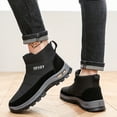 thumbnail image 6 of Men's Snow Boots Fashion Comfortable Light Weight Hiking Outdoor Walking Boots Waterproof Warm Fur Lined Booties Black 11 US, 6 of 7