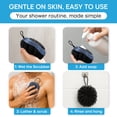 thumbnail image 2 of Shower Scrubber for Body 2-in-1: 2 - Pack High Foaming Body Scrubber Exfoliator for Men, Ergonomic Shower Scrub, Deep Exfoliating Travel Bath Brush Loofah for Women, Durable Skin Wash Tool, 2 of 9