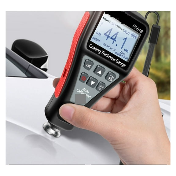 Digital Car Paint Thickness Tester 0-1500Um Thickness Gauge Meter With USB Flash Disk To Measure FE/NFE Paint Tools ,Fast and Reliable
