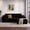 107" Black/R, variant on Gewnee 107.8" Boneless Couch, Cloud Couch Modular Sectional Sofa, L-Shaped Boneless Couches for Living Room, Deep Seat Sleeper Sofa,Required No Assembly,Gray
