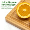thumbnail image 5 of TJ POP 5-Piece  Bamboo  Cutting Board set , 3 PC Cutting Boards With Stand And Fruit Knife, 5 of 9