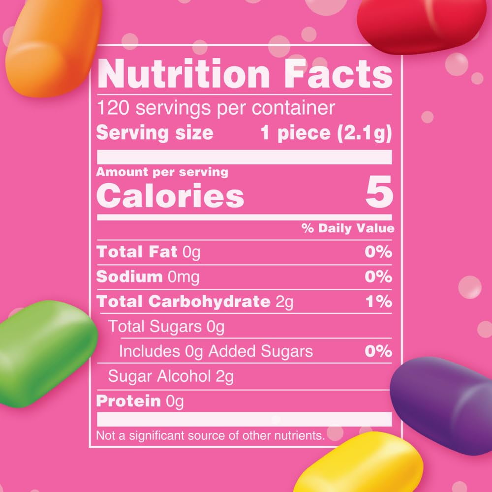 ASSORTIT X Skittles Collab Mini Hubba Bubba Sugarless Gum - 240 Count (17-Oz Total) (Packaging May Vary)