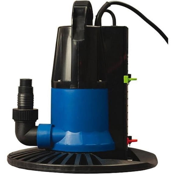 Splashnet Xpress NW2351 Dredge 1250 GPH Hose & Clamp Ground Winter Cover Pump with Base