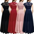 thumbnail image 3 of Factory Direct Sales Independent Station European and American Hot Dress Evening Dress Lace High Waist Dress, 3 of 6