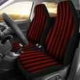 thumbnail image 3 of Black and White Striped Car Seat Covers Car Accessories Seat Cover Gifts Idea Pack of 2 Universal Front Seat Protective Cover, 3 of 6