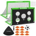 thumbnail image 1 of Juego de porterías de fútbol para niños FITPARNER, 122 x 91 cm, 2 unidades, 1 of 7