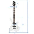 thumbnail image 3 of Glarry Burning Fire Beginner Electric Guitar Kit w/ Accessories for Beginner, White, 3 of 8