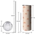 thumbnail image 4 of Rainbow 20 Oz Insulated Stainless Steel - Double Wall Vacuum Insulated Tumbler- Birthday Gifts for Mom Sister Friends Women, 4 of 5