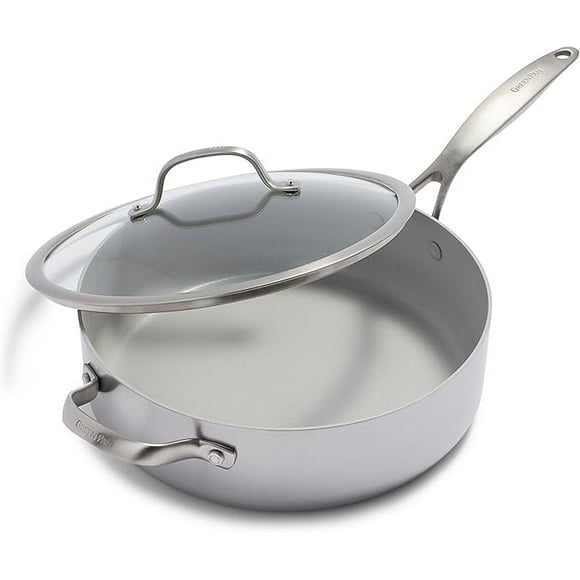 GreenPan Venice Pro Healthy Ceramic nonstick Triply 4.8L covered Skillet