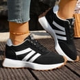 thumbnail image 2 of EKVAHL Chunky Sneakers for Women, Anti‑Slip Casual Tennis Shoes,Foam Insole Stable Daily Street Walking Sneakers Black, 2 of 3