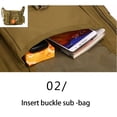 thumbnail image 2 of Wosthever Bolso de hombro ajustable impermeable de gran capacidad bolsos cruzados paquete organizador de libros bolsa para viajes de senderismo al aire Escalada camuflaje oscuro Wosthever OD029531-05, 2 of 6