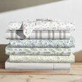 thumbnail image 5 of Brielle Home Printed 100% Cotton Percale Sheet Set Anchors Navy King, 5 of 5