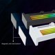 thumbnail image 3 of Soporte de tarjeta gráfica ARGB ajustable 5V 3PIN conector de soporte para computadora (blanco), 3 of 8