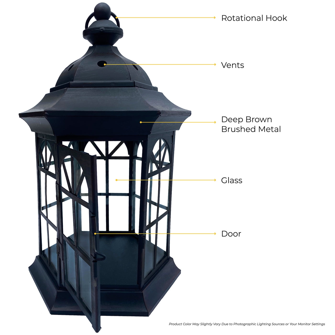 71 Inch Three Tier Steel Lantern Stand/Hanger - Backyard Expressions