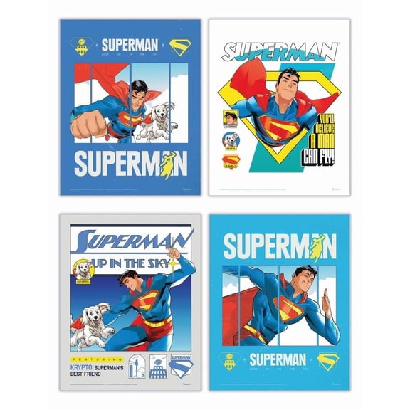 Superman 2025 (Up in the Sky) TrendyPrint™ Wall Art Set TP08100057