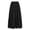 Black., variant on HBGVBA Women's Maxi Skirts,Ruffle Pleated Skirts,Solid Color Elastic Waist 3 Tier Skirt Linen with Pockets Long Skirts